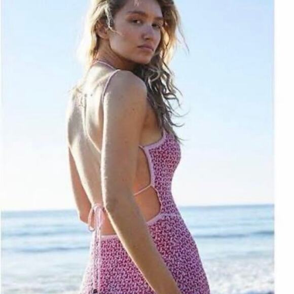 Free People FP Beach Mindy Backless Midi Sweater Dress Sz Small S - Picture 4 of 15
